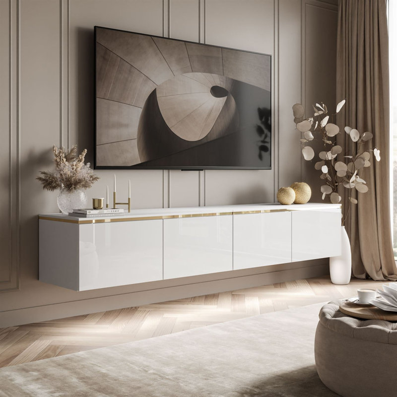 Unfinished TV Stand for TVs up to 60", White
