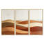 Warm Desert Dunes - Art mural encadré à 3 paysages-2075497170-2075497168