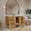 Kensington 54" Single Bathroom Vanity in Reeded Birch-1429356310