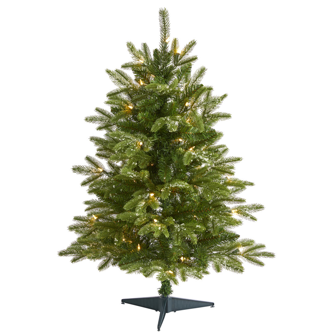 7' Green Pine Artificial Christmas Tree with 500 Clear Lights The Holiday Aisle® 
