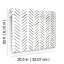 Painted Herringbone Chevron Peel & Stick Wallpaper Roll-911147596