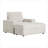 42" Single Sofa, Oversize Armchair, Upholstered Chaise Lounge With Storage Ottoman-1968960875