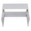 Armoire murale H 19 po, deux portes, deux tablettes internes, blanc