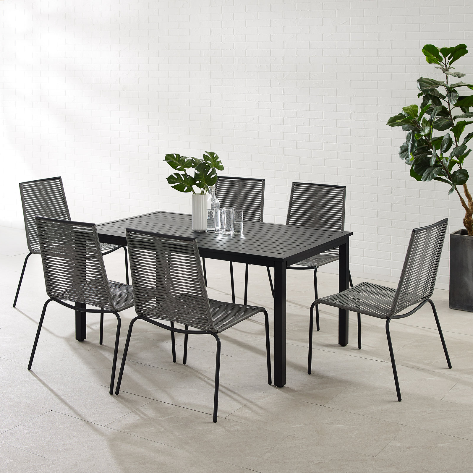 60" Patio Dining Set