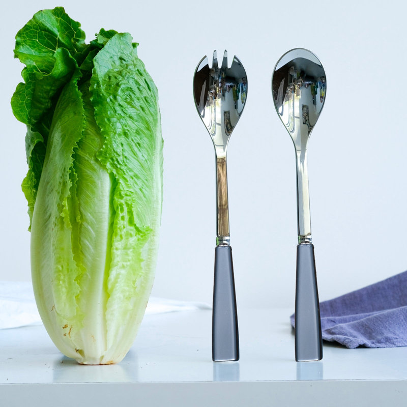 Icone Salad Servers, Garden Green