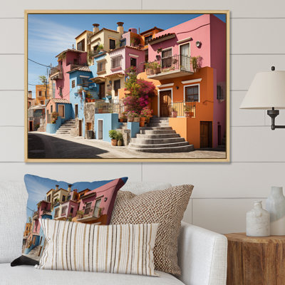 «Colorful Mexico Colorful Casas This VII», reproduction d'art sur toile
