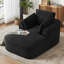 Canapé de 65 po sans os avec compression, méridienne intérieure, canapé rembourré en velours côtelé, canapé-lit Cloud, fauteuil de lecture surdimensionné pour le salon, aucun assemblage requis-115669675