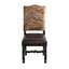 Chaise en cuir et cuir Sierra Brindle-1231129296