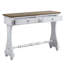 Console Carminda, finition blanc antique