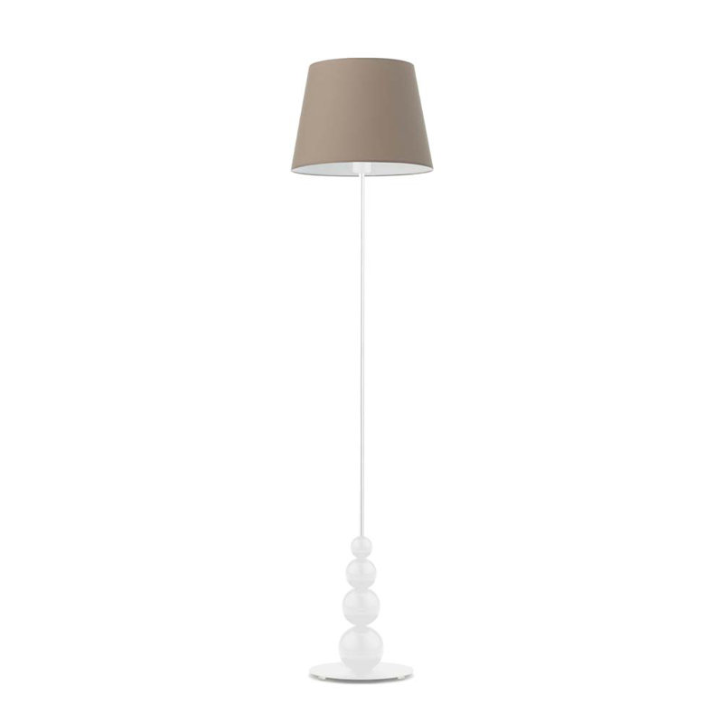 Ayanah 174cm Traditional Floor Lamp, Beige, White