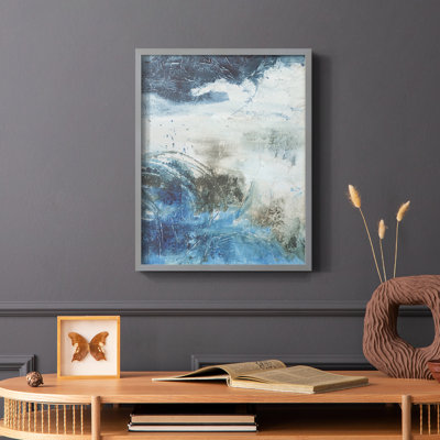 «Coastal Seas I», reproduction encadrée - bois massif
