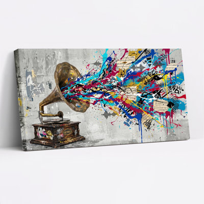 Abstract Music Canvas Wall Art Set Of 1