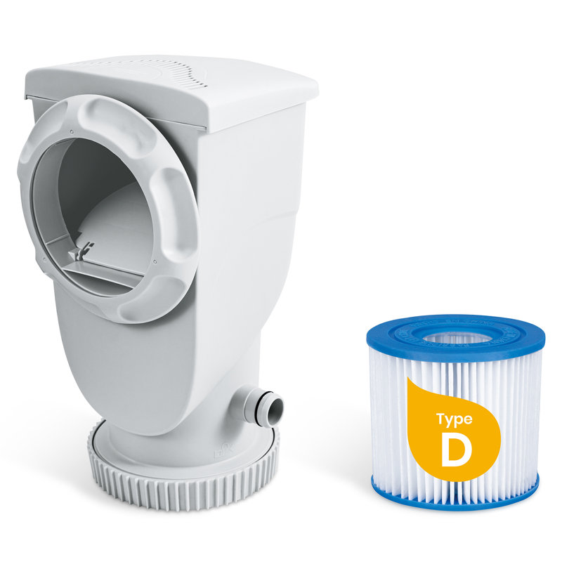Funsicule: Pompe filtrante SkimmerPlus de SFX600 - pour les piscines hors terre, cartouche filtrante de type D, 600 gallons par heure, panier d'écumoire éliminant les débris, accessoire