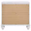 Table de chevet 2 tiroirs, finition blanche