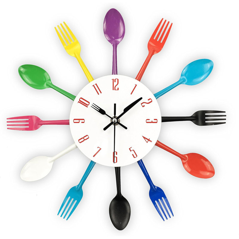 Metal Wall Clock, Colorful