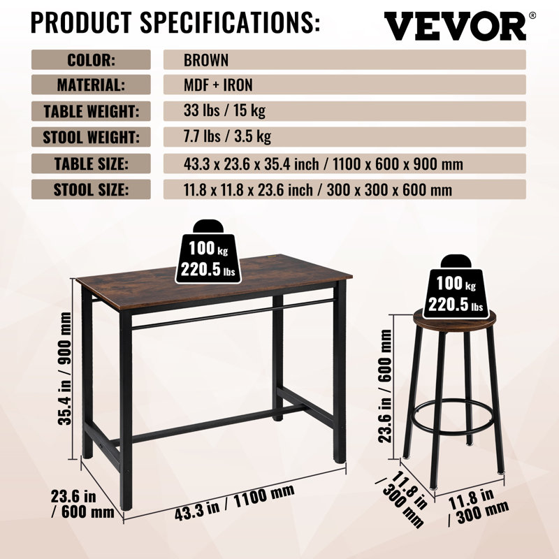 4 - Person Trestle Dining Set