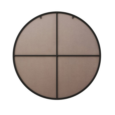 Wall Mirror 28 Inch Black Circular Mirror Metal Framed Mirror Round Vanity Mirror Dressing Mirror