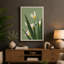 White Flowers Rising Botanical - Wrapped Canvas-1275150117-1275150136