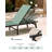 Foldable & Adjustable Aluminum Chaise Lounge Chair with Wheels, 5 Positions, Full Flat Tanning Recliner for Outdoor Patio, Beach, Poolside 2-Pack-986361963