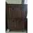 Medieval-Style Modern Shoe Cabinet, Upright Shoe Storage Unit With Vertical Grooved Finish, Walnut-Colored Shoe Cabinet, Suitable For Hallways, Passageways And Entrances