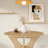 43-Inch Folding Dining Table for Small Spaces, MDF with Wild Oak Veneer and Space-Saving Design-155137587