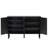 Minimalist Shoe Cabinet With 5 Solid Wood Legs, Sideboard Buffet Cabinet With Fluted Doors, Large 4-Door Storage Cabinet With Adjustable Shelves-114198432