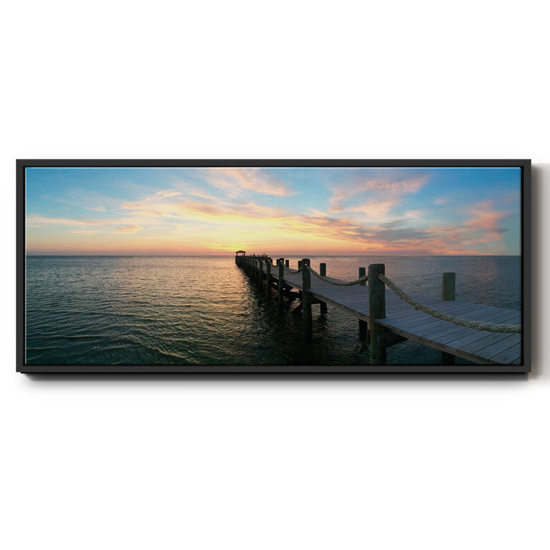 Dockside, reproduction d'art sur toile, Noir, H 24 po x l 60 po x P 1,5 po