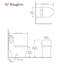 Toilette allongée une pièce à double chasse 1,1 / 1,6 GPF avec siège confortable et surface vitrée en céramique (siège à fermeture en douceur inclus)