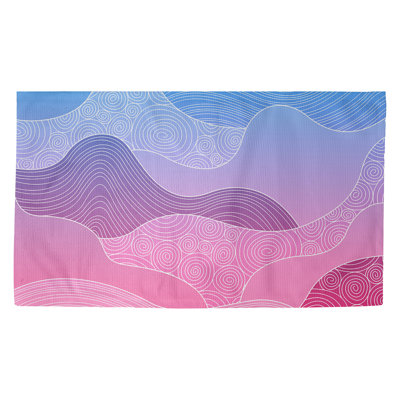 Tapis bleu/rose zone Avicia