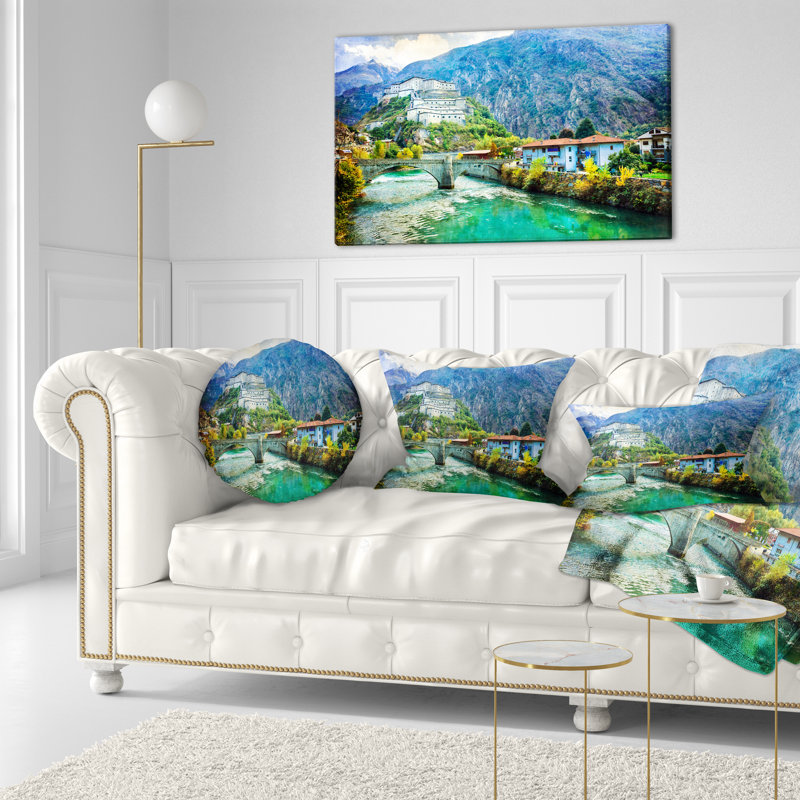 Coussin Schafer Landscape, 16 po x 1 po, Coussin décoratif
