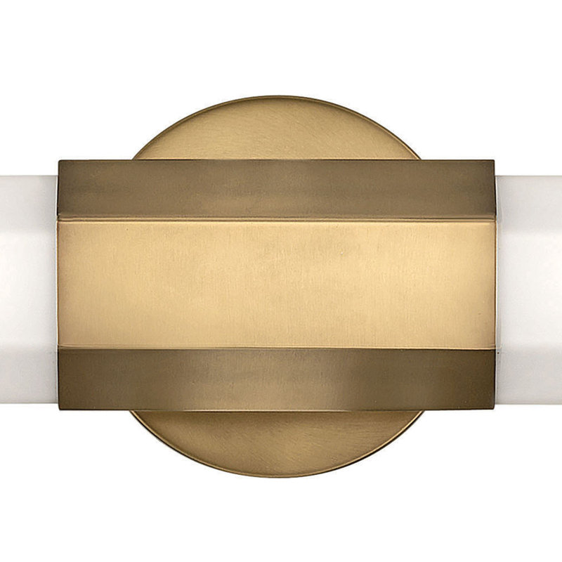 Barre d'éclairage de salle de bain 1 lumière DEL Belden, Laiton héritage
