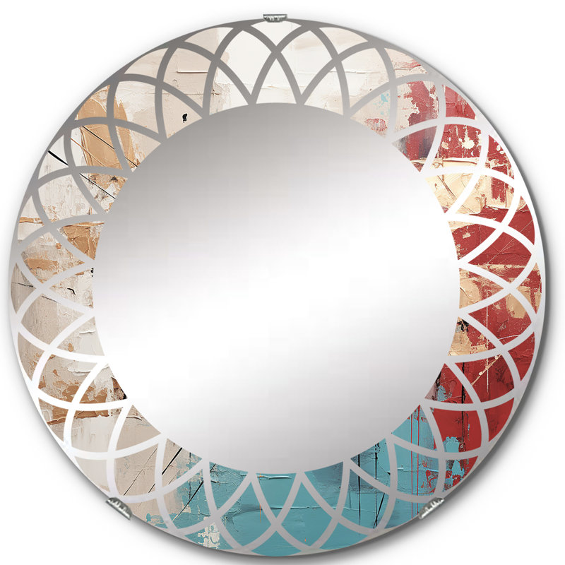 Roylan - Miroir mural moderne rond, 24 po x 24 po