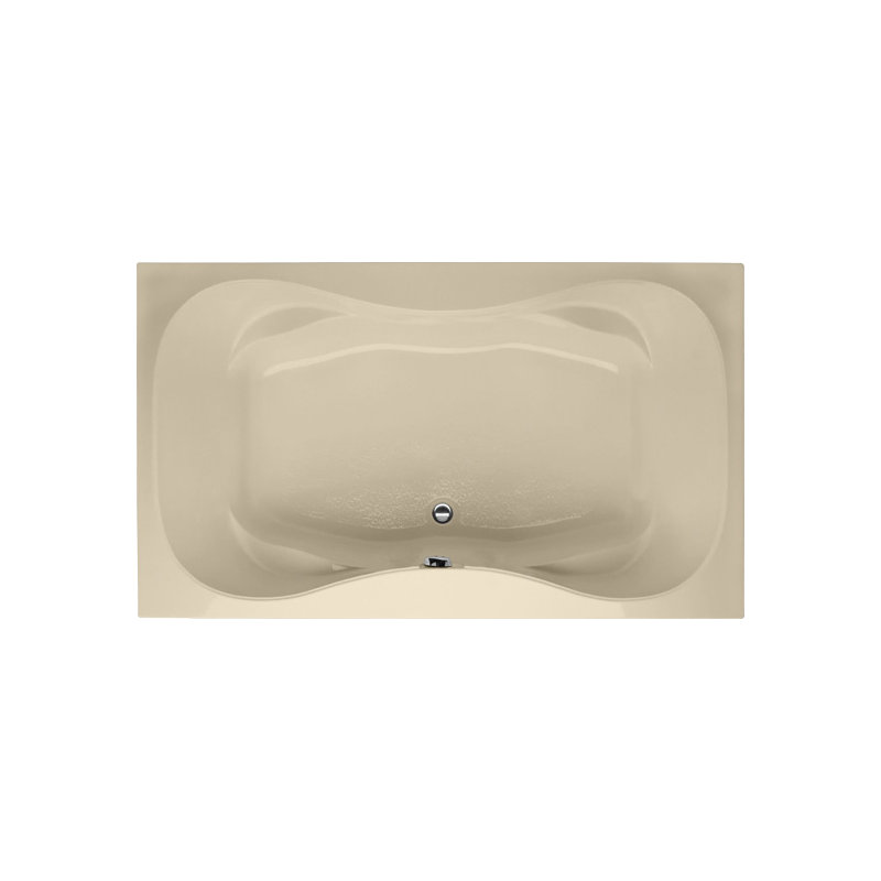 Builder Hourglass 60'' L Air Bathtub, Bone