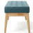 Stylish Mid-Century In Teal, Upholstered With Fabric And Birch Legs Teal Slightly Splayed Button Upholstery For A Ambience