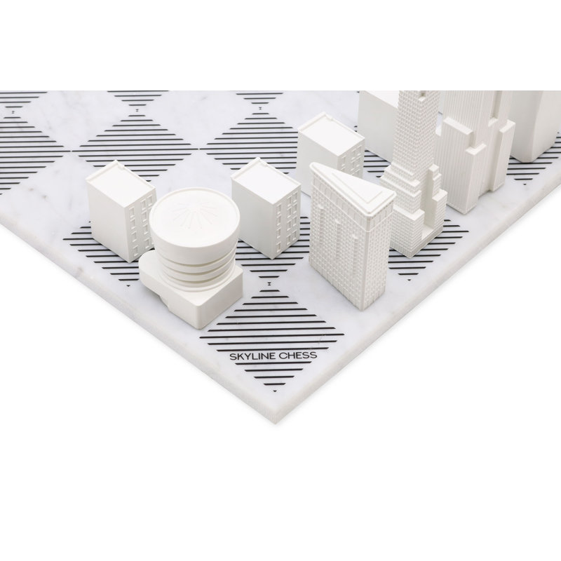Skyline Chess 2 Player Marble/Acrylic Chess