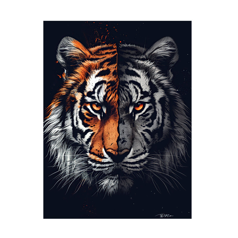 Art sur toile «Tiger», H 47 po x l 35 po