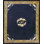 Navy Blue Field Antique Floral Medallion Hand Knotted Pile Chinese Peking Rug