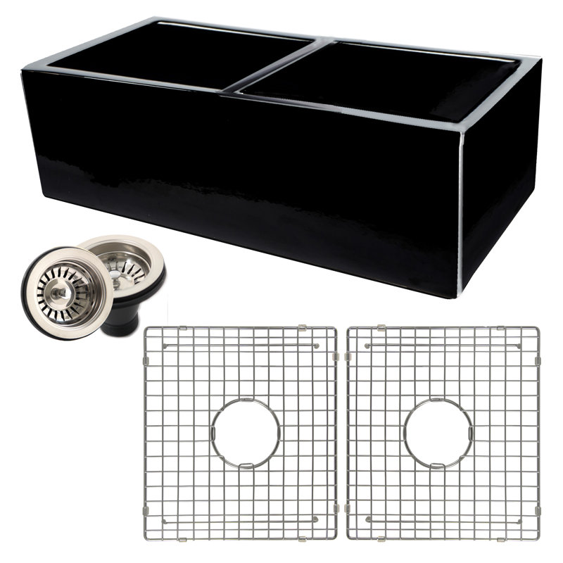 Vineyard 33'' L Double Basin Kitchen Sink
