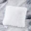 Édredon coloré simple TG / TG avec bordure passepoilée et coussin décoratif carré - Housse de literie lavable à la machine