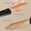 Ensemble de couteaux de cuisine 6 pièces Hecef, lame de couteau en acier inoxydable à haute teneur en carbone avec revêtement noir, boîte-cadeau (ensemble de 6)