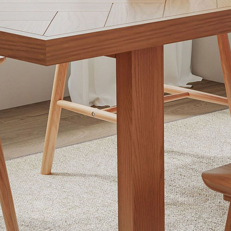Table de salle à manger Burlywood, H 29,53 po x L 70,87 po x l 31,5 po