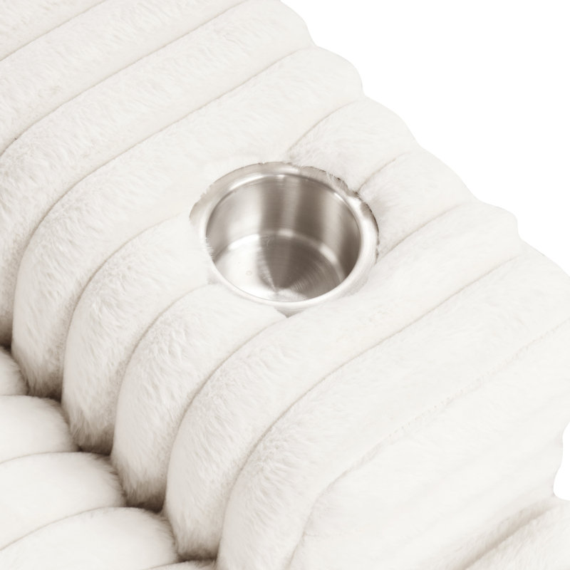 Canapé double Hedden, Blanc