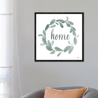 Welcome Home Wreath by Kate Sherrill - Print on Canvas