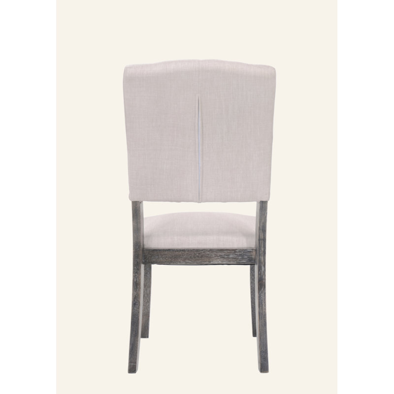 Ensemble de 2 chaises d'appoint Bernard Linen, Gris