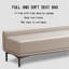 Banc de canapé triple en similicuir de salle à manger-801383168
