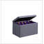 Banc de rangement capitonné pour chaussures de 18,5 po de hauteur, design simple, confortable et durable, banc polyvalent