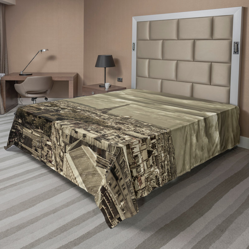 Drap-housse Ambesonne, Drap plat pour très grand lit californien