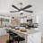 52 Inch Modern Ceiling Fan With Dimmable LED Light 5 Solid Wood Blades Smart Remote Control Reversible DC Motor-934591173-934591172