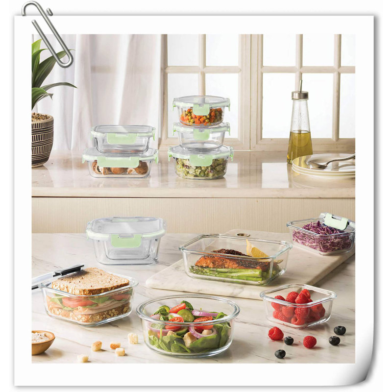 Donalee Food Storage Container, Green