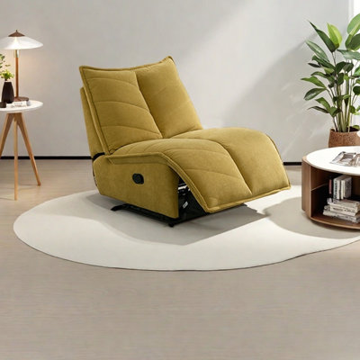 A comfortable lounge chair in a light luxury style